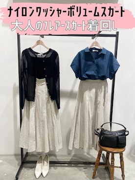 「アイテム（その他シューズ、ホワイト系）」を使った、ＷＡさん（レディース・152cm）の夏コーディネート