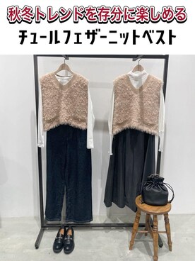 「SOMETHING（サムシング）のアイテム」を使った、ＷＡさん（レディース・152cm）の秋コーディネート