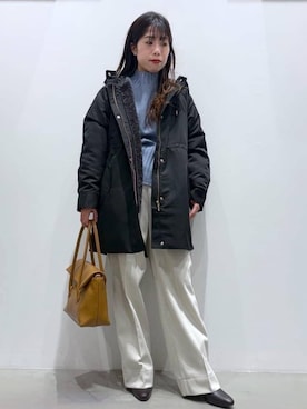 「アイテム（モッズコート、ブラック系）」を使った、ＷＡさん（レディース・152cm）の冬コーディネート