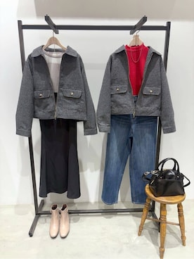 WAさん(レディース・152cm)の秋コーディネート