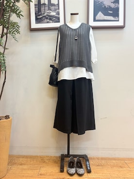 「SHOO・LA・RUE（シューラルー）のアイテム（その他パンツ）」を使った、maiさん（レディース・158cm）の秋コーディネート