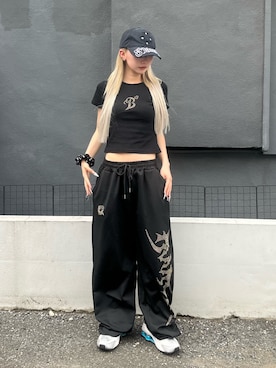 「lilful（リルフル）のアイテム（Tシャツ/カットソー）」を使った、ssm1020さん（レディース・157cm）の夏コーディネート