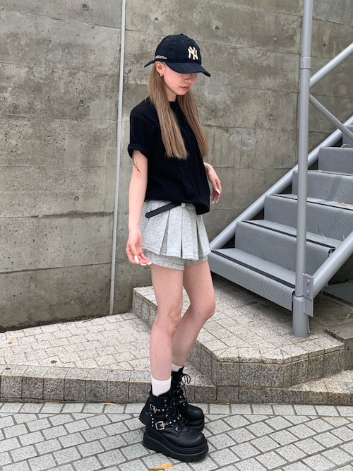 lilful ブーツ スタイル盛れ ダブルベルト スタッズアクセント レース