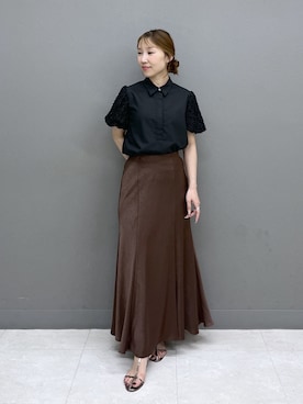 「NATURAL BEAUTY BASIC（ナチュラルビューティーベーシック）のアイテム」を使った、naho0202さん（レディース・154cm）の夏コーディネート