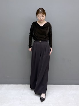 「アイテム（Tシャツ/カットソー）」を使った、naho0202さん（レディース・154cm）の秋コーディネート