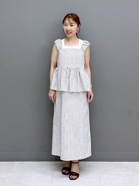 「N.（N. Natural Beauty Basic）（エヌエヌナチュラルビューティーベーシック）のアイテム（ワンピース）」を使った、naho0202さん（レディース・154cm）の夏コーディネート