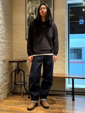 「BILL WALL LEATHER（ビルウォールレザー）のN872 - 20inch ball chain necklace（ネックレス、その他）」を使った、Bill Wall Leatherさん（メンズ・170cm）の夏コーディネート
