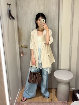 「GALENA（LOUNGEDRESS）（ガレナ）のアイテム」を使った、nabecooさん（レディース・158cm）の夏コーディネート
