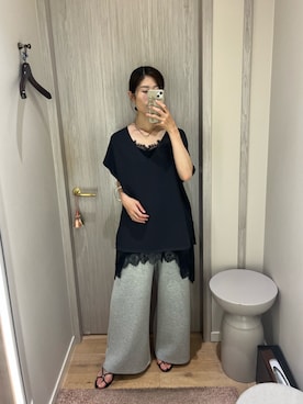 「GALENA（LOUNGEDRESS）（ガレナ）のアイテム」を使った、nabecooさん（レディース・158cm）の夏コーディネート