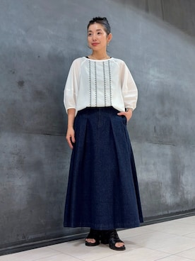 「ZUCCa（ズッカ）のアイテム」を使った、ZUCCa OFFICIALさん（レディース・154cm）の夏コーディネート