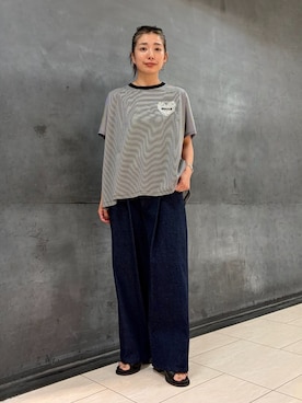 「ZUCCa（ズッカ）のアイテム」を使った、ZUCCa OFFICIALさん（レディース・154cm）の夏コーディネート