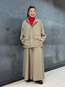 「ZUCCa（ズッカ）のアイテム」を使った、ZUCCa OFFICIALさん（レディース・154cm）の秋コーディネート