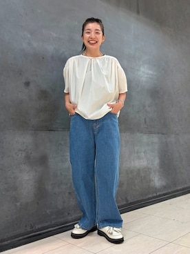 「ZUCCa（ズッカ）のアイテム」を使った、ZUCCa OFFICIALさん（レディース・154cm）の夏コーディネート