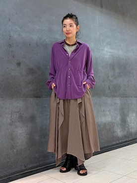 「ZUCCa（ズッカ）のアイテム」を使った、ZUCCa OFFICIALさん（レディース・154cm）の夏コーディネート