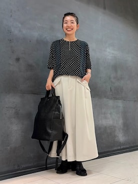 「ZUCCa（ズッカ）のアイテム」を使った、ZUCCa OFFICIALさん（レディース・154cm）の夏コーディネート