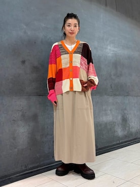 「ZUCCa（ズッカ）のアイテム」を使った、ZUCCa OFFICIALさん（レディース・154cm）の秋コーディネート