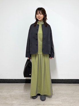 「ZUCCa（ズッカ）のアイテム」を使った、ZUCCa OFFICIALさん（レディース・154cm）の秋コーディネート
