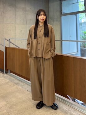 「ZUCCa（ズッカ）のCARGOL 2 / シューズ（スリッポン、ブラック系）」を使った、ZUCCa OFFICIALさん（レディース・154cm）の秋コーディネート