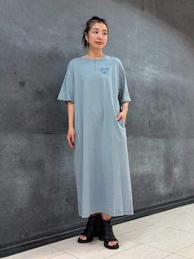 「ZUCCa（ズッカ）のアイテム」を使った、ZUCCa OFFICIALさん（レディース・154cm）の夏コーディネート
