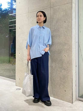 「ZUCCa（ズッカ）のアイテム」を使った、ZUCCa OFFICIALさん（レディース・156cm）の夏コーディネート