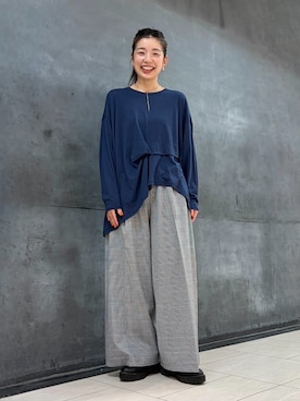 「ZUCCa（ズッカ）のアイテム」を使った、ZUCCa OFFICIALさん（レディース・154cm）の秋コーディネート