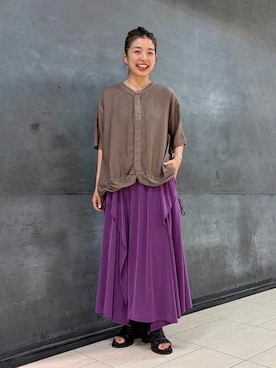 「ZUCCa（ズッカ）のアイテム」を使った、ZUCCa OFFICIALさん（レディース・154cm）の夏コーディネート
