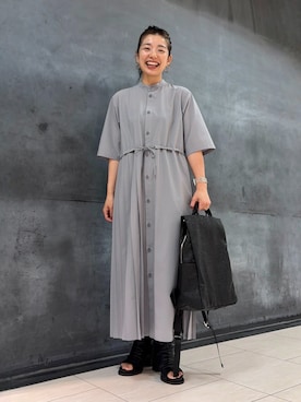 「ZUCCa（ズッカ）のアイテム」を使った、ZUCCa OFFICIALさん（レディース・154cm）の夏コーディネート
