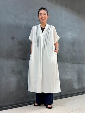 「ZUCCa（ズッカ）のアイテム」を使った、ZUCCa OFFICIALさん（レディース・154cm）の夏コーディネート