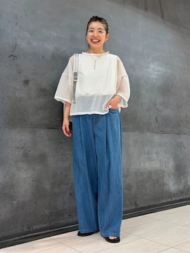 「ZUCCa（ズッカ）のアイテム」を使った、ZUCCa OFFICIALさん（レディース・154cm）の夏コーディネート