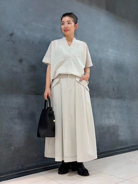 「ZUCCa（ズッカ）のアイテム」を使った、ZUCCa OFFICIALさん（レディース・154cm）の夏コーディネート