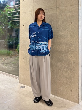 「ZUCCa（ズッカ）のCARGOL 2 / シューズ（スリッポン、ブラック系）」を使った、ZUCCa OFFICIALさん（レディース・166cm）の夏コーディネート
