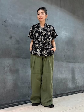 「ZUCCa（ズッカ）のアイテム」を使った、ZUCCa OFFICIALさん（レディース・154cm）の春コーディネート