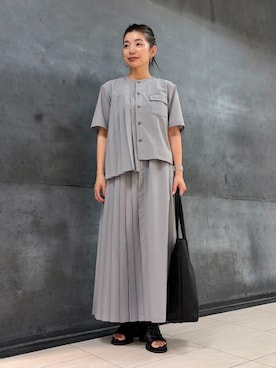 「ZUCCa（ズッカ）のアイテム」を使った、ZUCCa OFFICIALさん（レディース・154cm）の夏コーディネート
