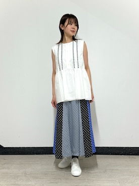 「ZUCCa（ズッカ）のアイテム」を使った、ZUCCa OFFICIALさん（レディース・156cm）の夏コーディネート