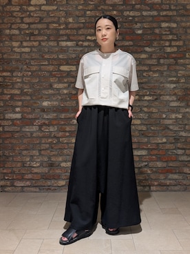 「ZUCCa（ズッカ）のアイテム」を使った、ZUCCa OFFICIALさん（レディース・154cm）の夏コーディネート