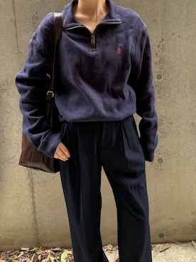 「ラルフローレン」｜Honokaさん（レディース・153cm）の秋コーディネート