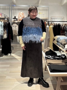 「アイテム（バレッタ/ヘアクリップ）」を使った、あやっぺさん（レディース・161cm）の冬コーディネート