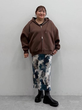 「アイテム（パーカー）」を使った、あやっぺさん（レディース・161cm・30代）の秋コーディネート