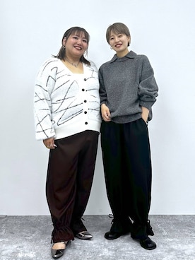 「アイテム（カーディガン/ボレロ）」を使った、あやっぺさん（レディース・161cm・40代）の秋コーディネート