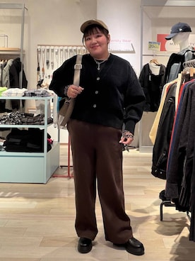 「アイテム（帽子）」を使った、あやっぺさん（レディース・161cm・40代）の秋コーディネート