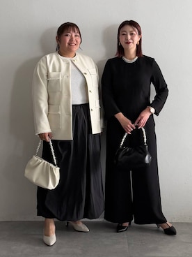 「アイテム（サロペット/オーバーオール）」を使った、あやっぺさん（レディース・161cm・30代）の秋コーディネート