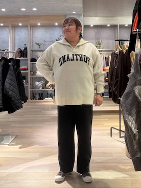 「アイテム（ママ＆ベビー）」を使った、あやっぺさん（レディース・161cm）の冬コーディネート