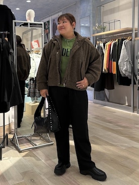 「アイテム（ハンドバッグ）」を使った、あやっぺさん（レディース・161cm・40代）の冬コーディネート