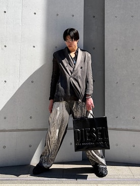kawamukaiyuseiさん（メンズ・184cm）の春コーディネート