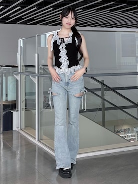 彩さん(レディース・155cm)の秋コーディネート