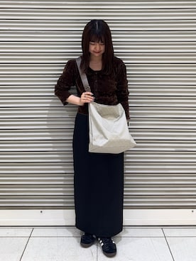 「russet（ラシット）のアイテム」を使った、Nozomiさん（レディース・160cm）の春コーディネート