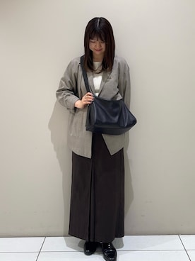 「russet（ラシット）のアイテム」を使った、Nozomiさん（レディース・160cm）の春コーディネート