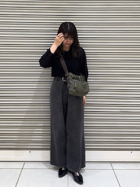 「russet（ラシット）のアイテム」を使った、Nozomiさん（レディース・160cm）の春コーディネート