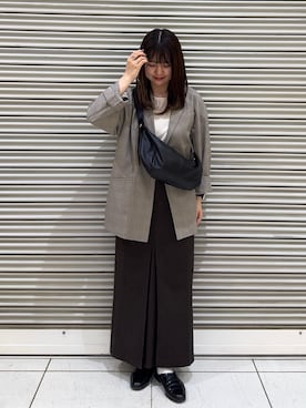 「russet（ラシット）のアイテム」を使った、Nozomiさん（レディース・160cm）の春コーディネート