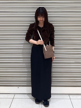 「russet（ラシット）のアイテム」を使った、Nozomiさん（レディース・160cm）の春コーディネート